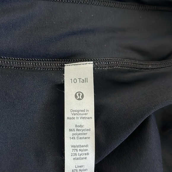 Lululemon Athletica Pace Rival Skirt Heather Gray Black 10 Tall - Picture 11 of 11